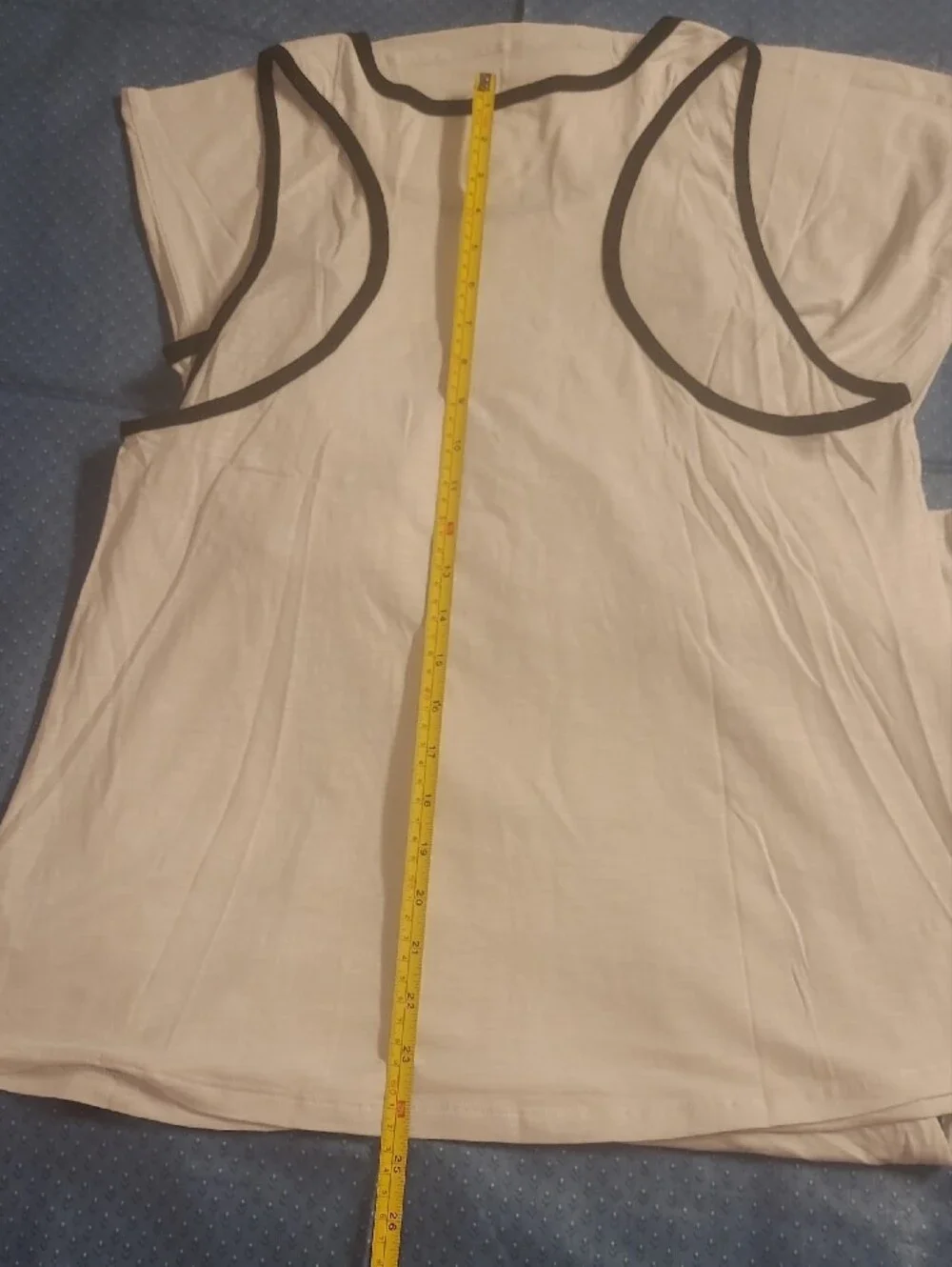 Athletic Works White Tank Tops with Black Trim - Pack of 3